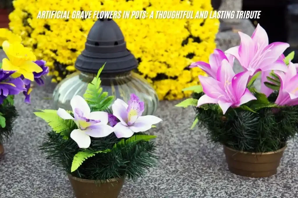 Artificial Grave Flowers in Pots A Thoughtful and Lasting Tribute