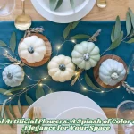 Teal Artificial Flowers A Splash of Color and Elegance for Your Space