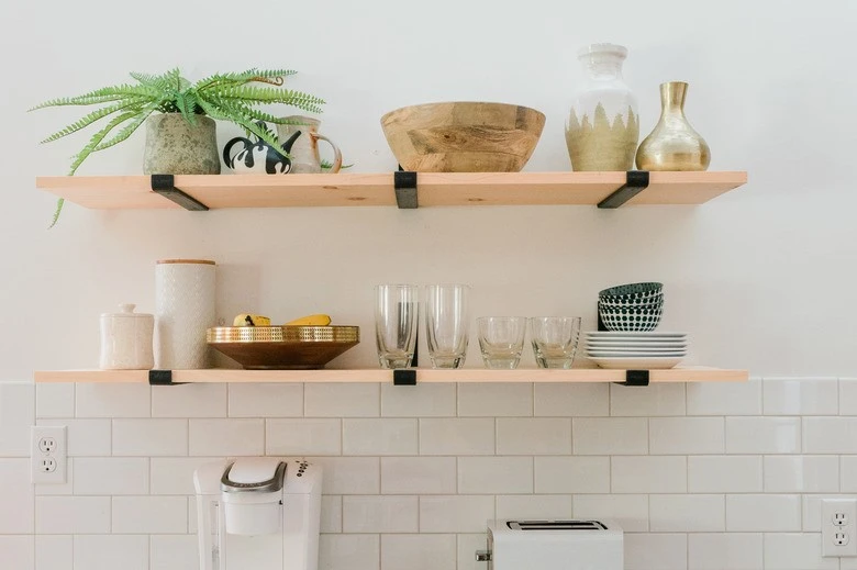 Style Open Shelves with Thoughtful Décor