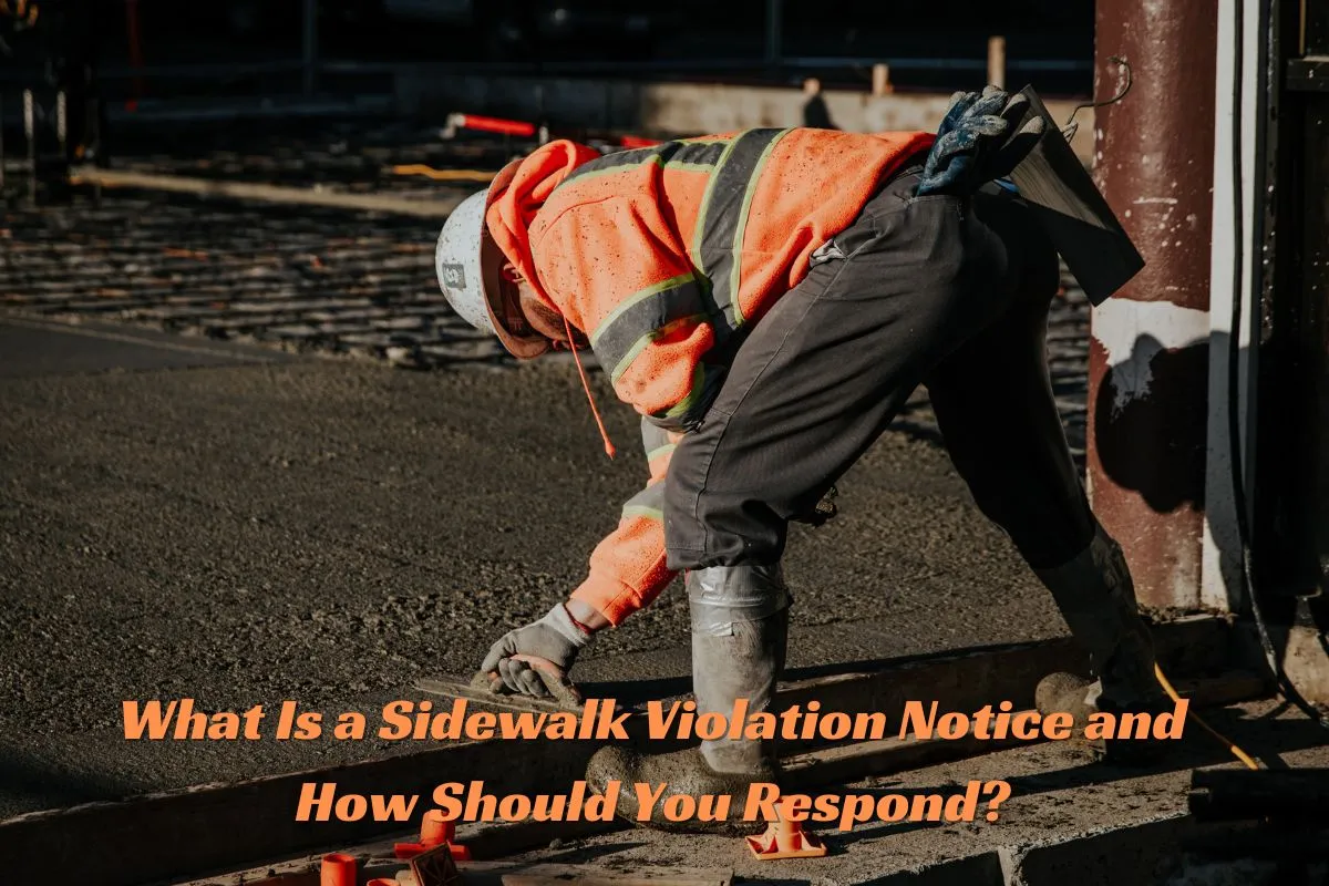 What Is a Sidewalk Violation Notice and How Should You Respond