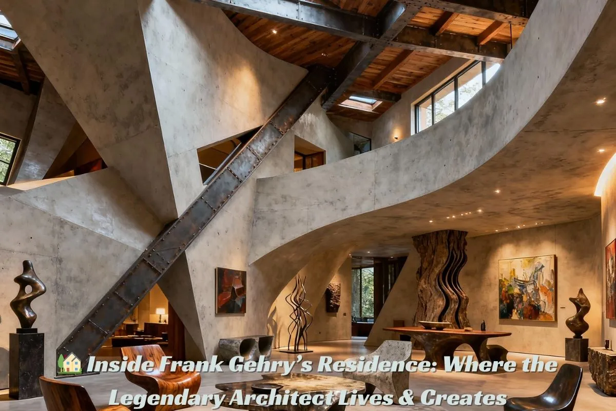 🏡 Inside Frank Gehry’s Residence Where the Legendary Architect Lives & Creates
