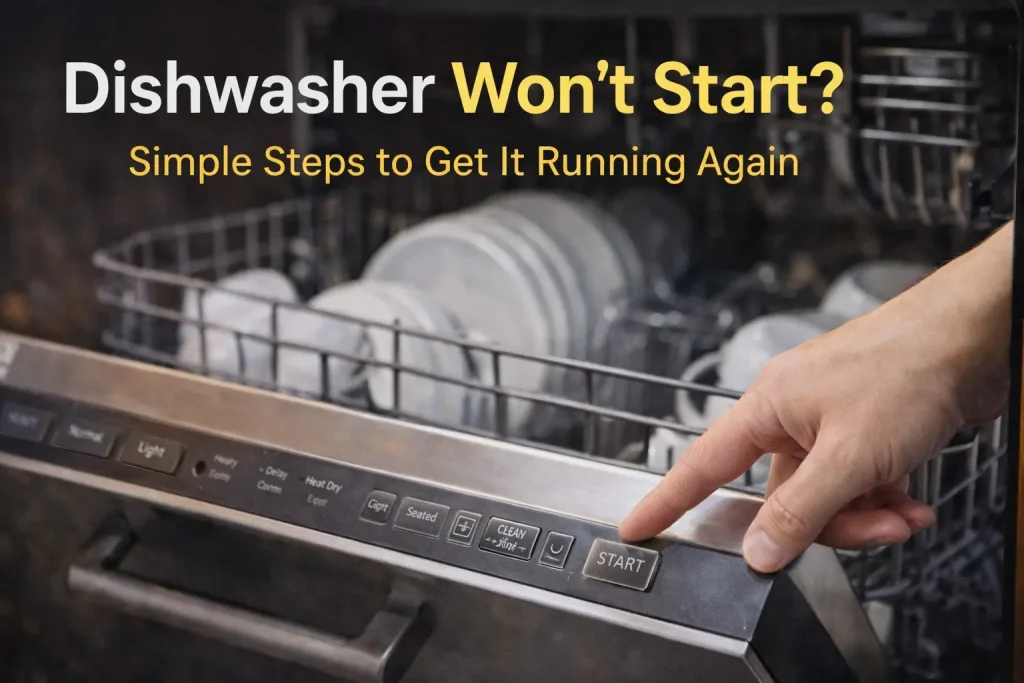 How do I get my dishwasher to start