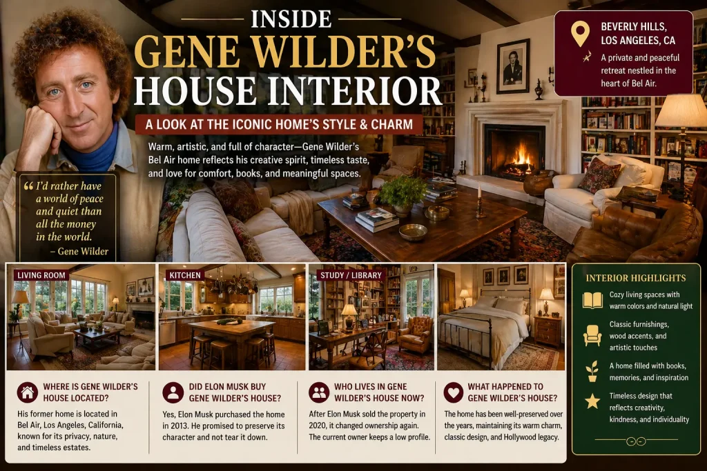 Gene Wilder House Interior