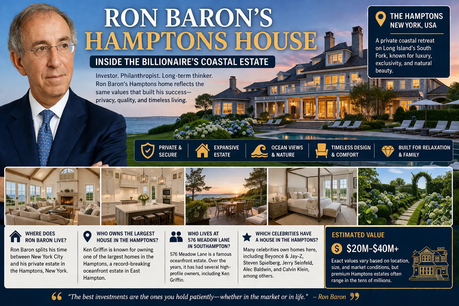 Ron Baron’s Hamptons House