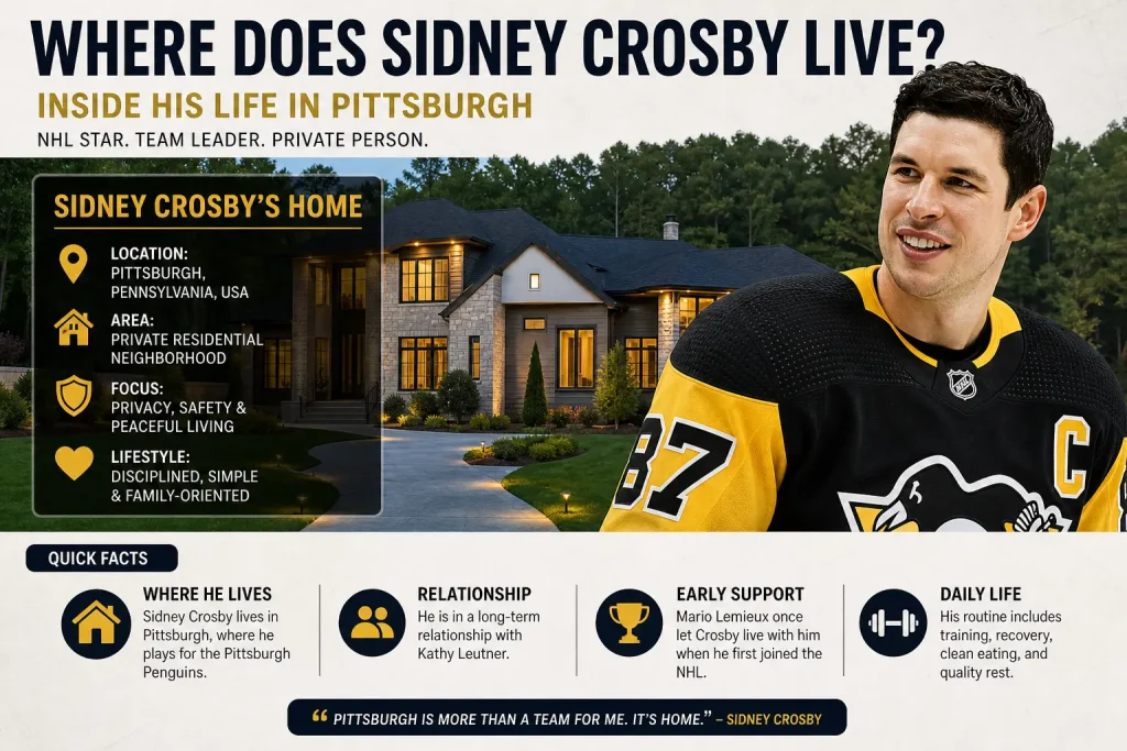Where Does Sidney Crosby Live